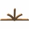 Ekena Millwork Redmond Smooth Timber Gable Bracket, Western Red Cedar, 96"W x 52"H x 3 1/2"D x 5 1/2"F, 13/12 Pitch GBW096X52X0406RED00SWR - alternate 4